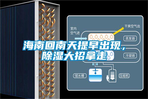 海南回南天提早出現，除濕大招拿走