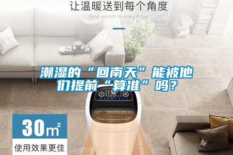 潮濕的“回南天”能被他們提前“算準”嗎？