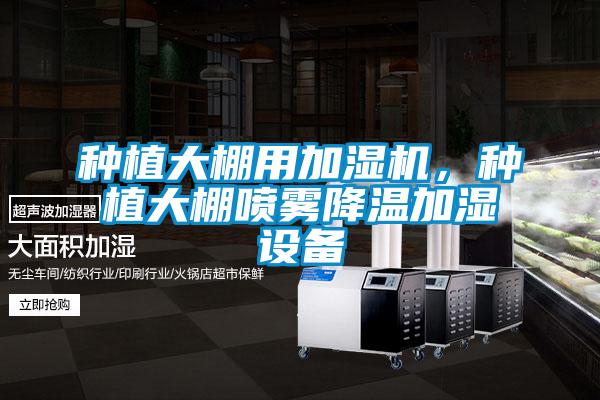 種植大棚用加濕機,種植大棚噴霧降溫加濕設備