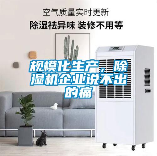 規(guī)模化生產,除濕機企業(yè)說不出的痛