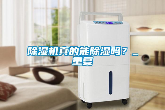 除濕機真的能除濕嗎?_重復