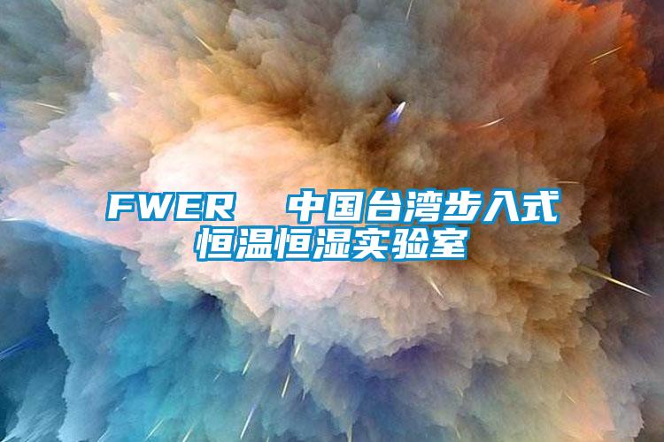 FWER 中國臺灣步入式恒溫恒濕實驗室