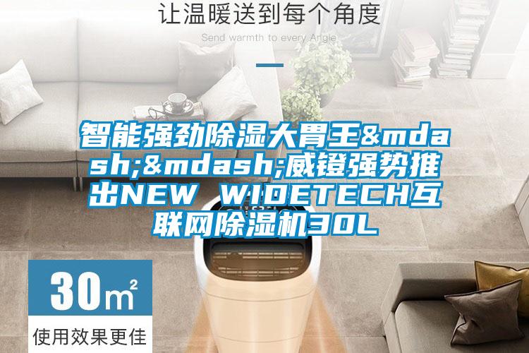 智能強勁除濕大胃王&mdash;&mdash;威鐙強勢推出NEW WIDETECH互聯網除濕機30L