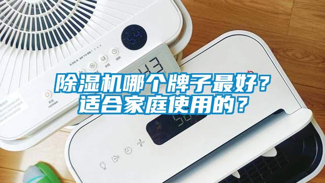 除濕機哪個牌子最好？適合家庭使用的？