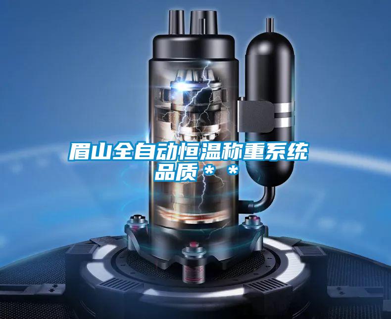 眉山全自動(dòng)恒溫稱重系統(tǒng) 品質(zhì)**