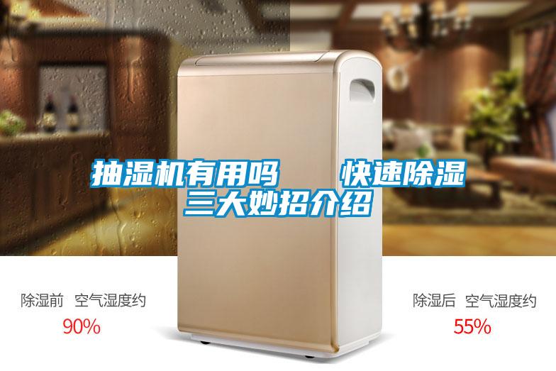 抽濕機有用嗎 快速除濕三大妙招介紹