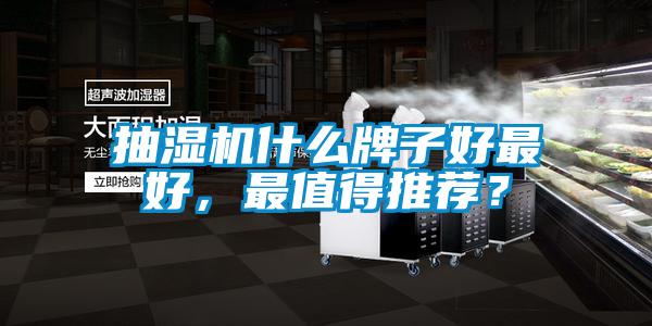 抽濕機(jī)什么牌子好最好，最值得推薦？