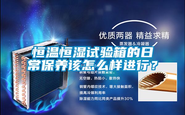 恒溫恒濕試驗箱的日常保養(yǎng)該怎么樣進行?